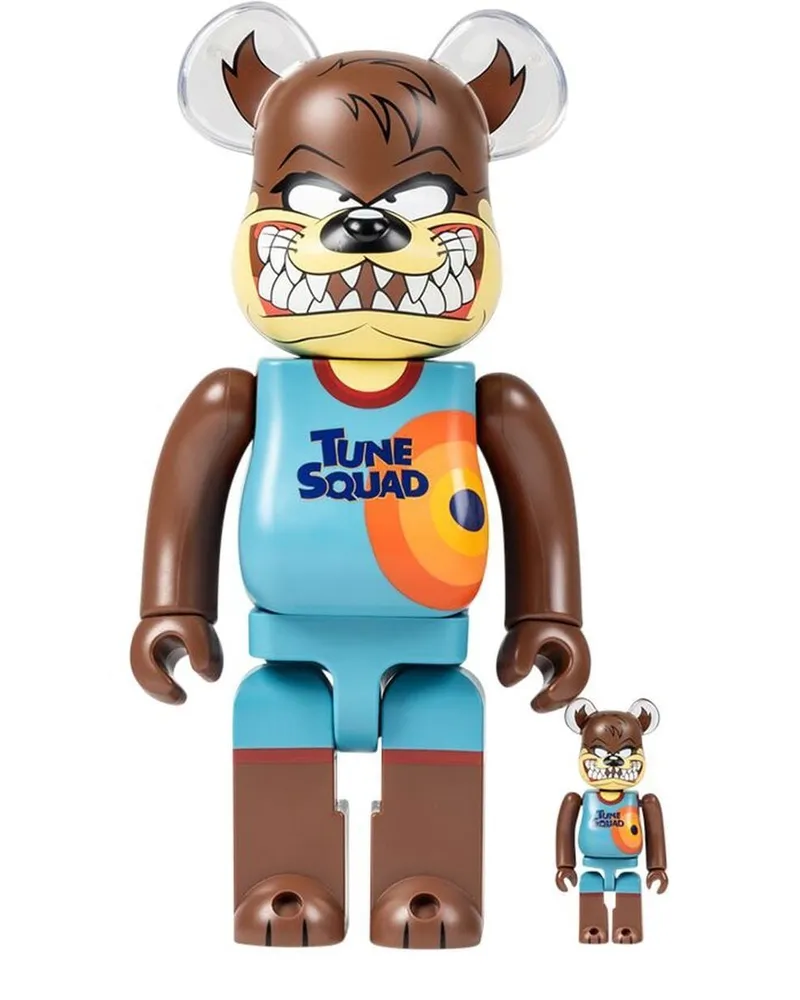 Medicom Toy x Space Jam Tasmanian Devil BE@RBRICK Figur-Set Braun