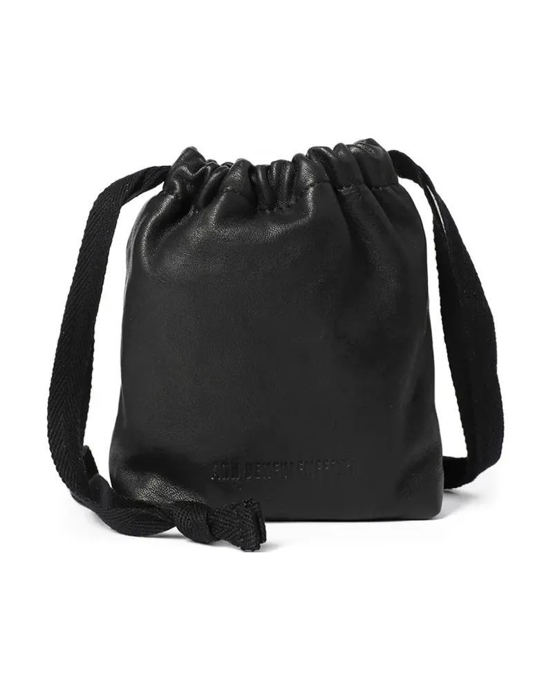 Ann Demeulemeester Kleine Gael Umhängetasche aus strukturiertem Leder - Schwarz Schwarz