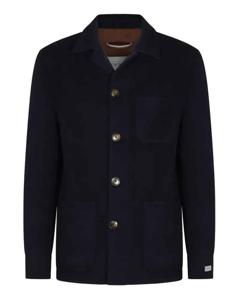 Canali button-fastening pocket jacket - Blau Blau