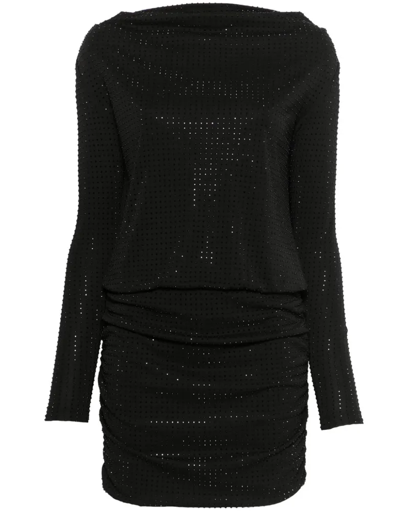 Versace Jeans Minikleid mit Strass - Schwarz Schwarz