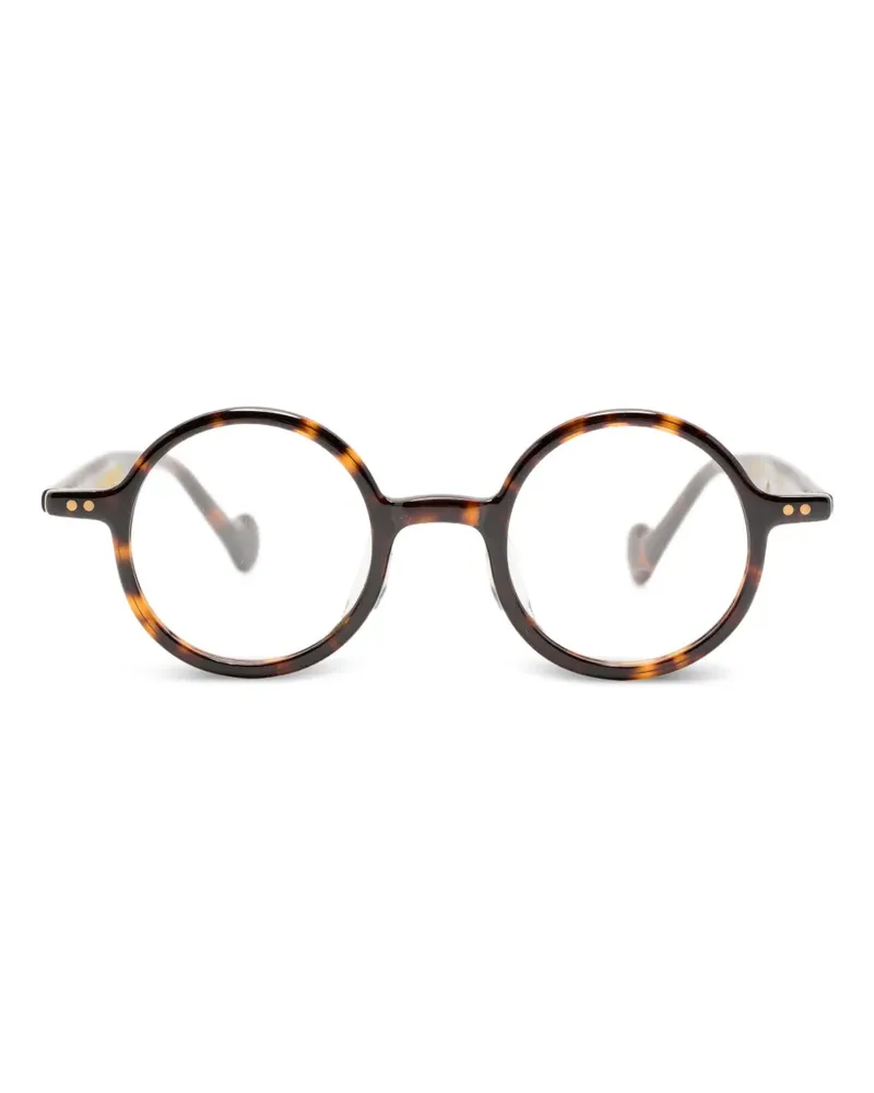 BAPE Brille mit rundem Gestell - Braun Braun