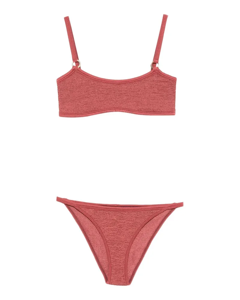 Hunza G Iris Bikini mit Ringdetail - Rot Rot