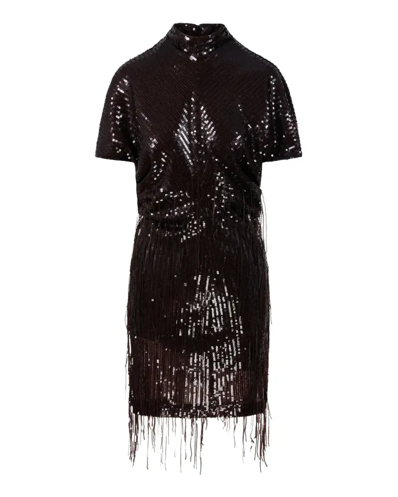 Federica Tosi sequin-embellished fringed mini dress - Braun Braun