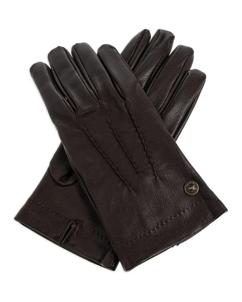 Burberry Handschuhe mit Ziernähten - Braun Braun