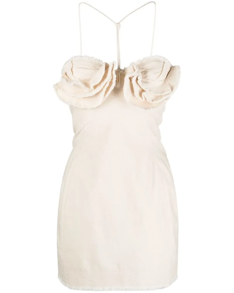 Jacquemus La Robe Artichaut Minikleid - Nude Nude
