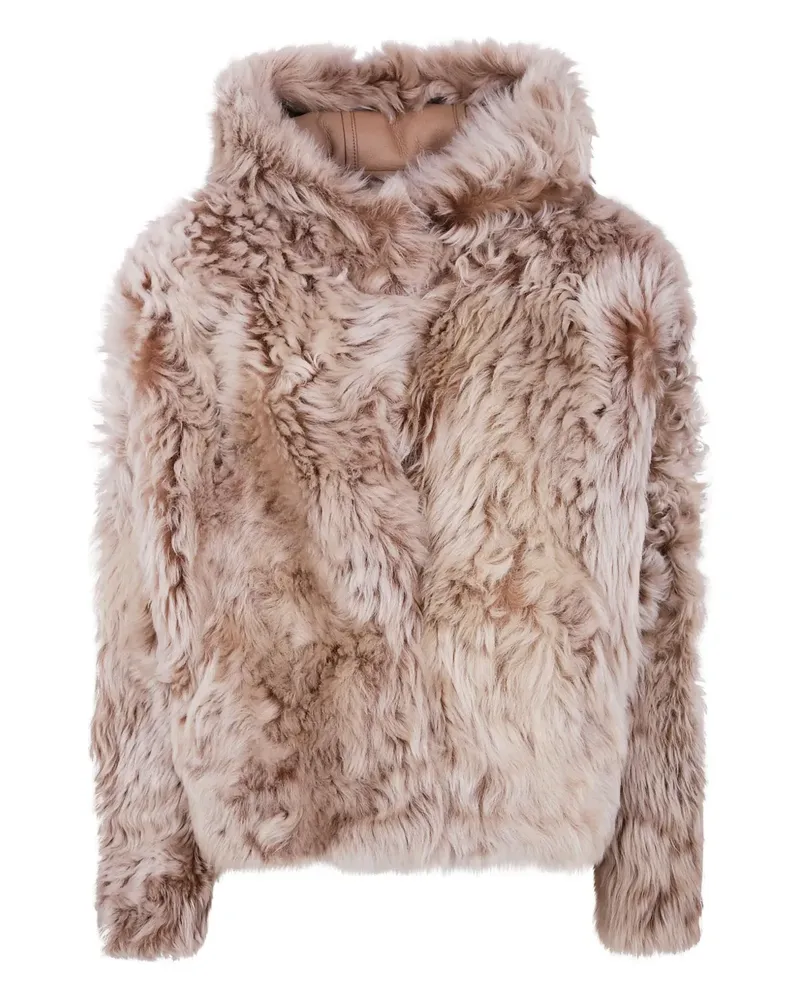 Yves Salomon Jacke mit Kapuze - Braun Braun