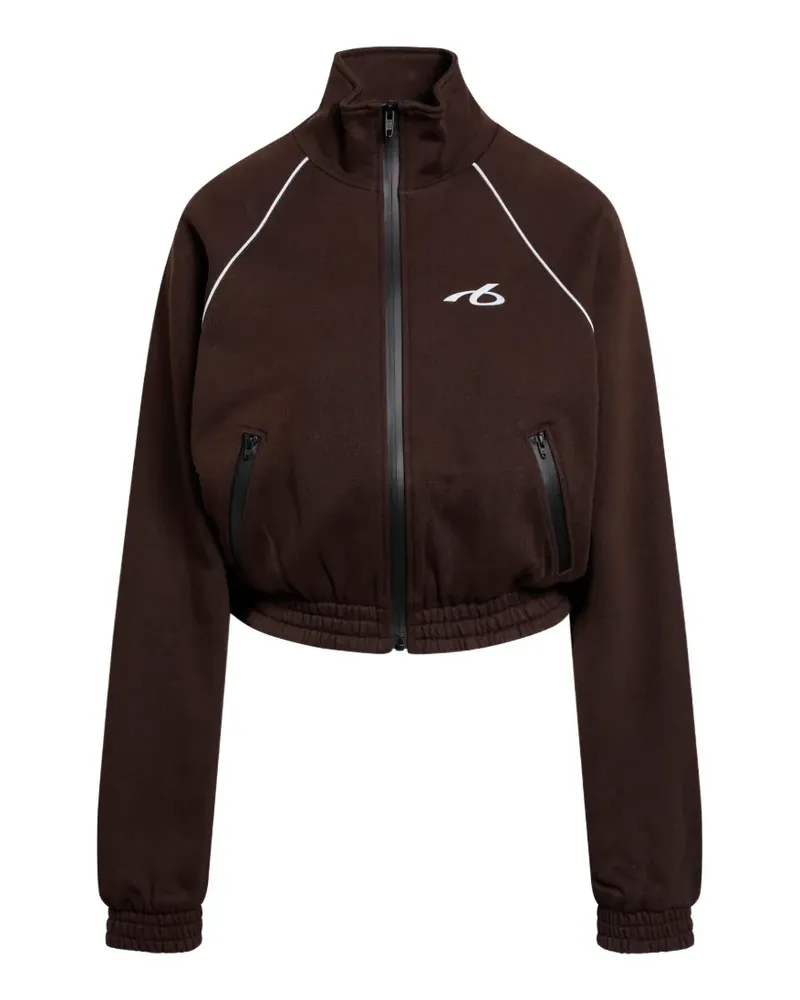 Balenciaga piped-trim performance tracksuit jacket - Braun Braun