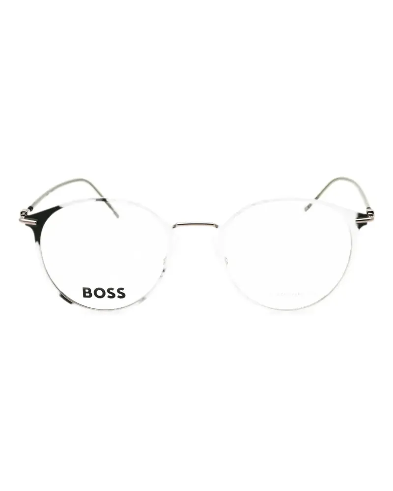 HUGO BOSS round-frame glasses - Schwarz Schwarz