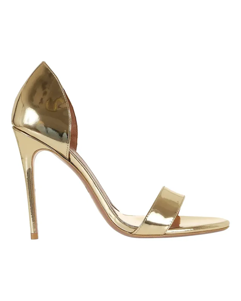 Paris Texas Vera metallic-effect sandals - Gold Gold