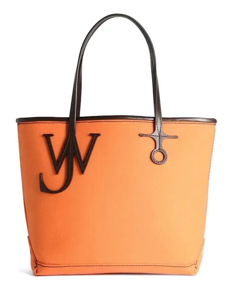 J.W.Anderson Tote Bag mit Logo-Anhänger - Orange Orange
