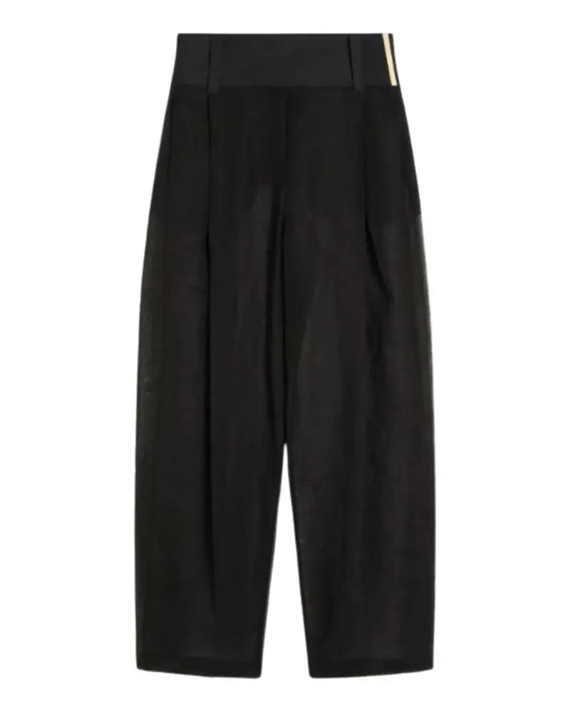 SPORTMAX Spsfavetta panel-detail trousers - Schwarz Schwarz