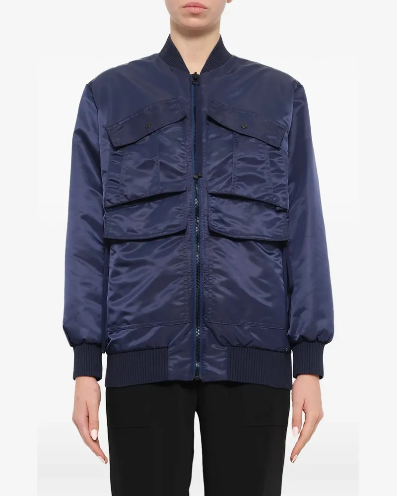 Kenzo multi-pocket bomber jacket - Blau Blau