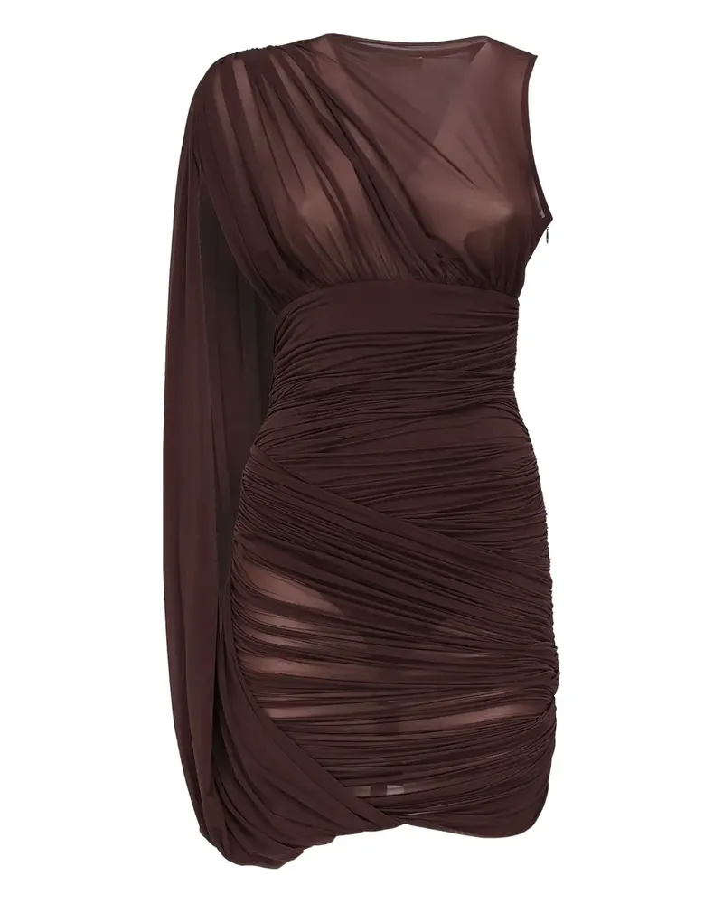 Magda Butrym Einschultriges Minikleid - Braun Braun