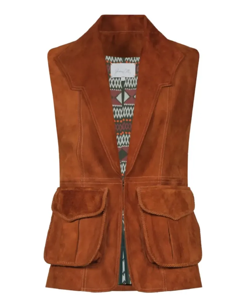 Johanna Ortiz Visionary Weste aus Wildleder - Braun Braun