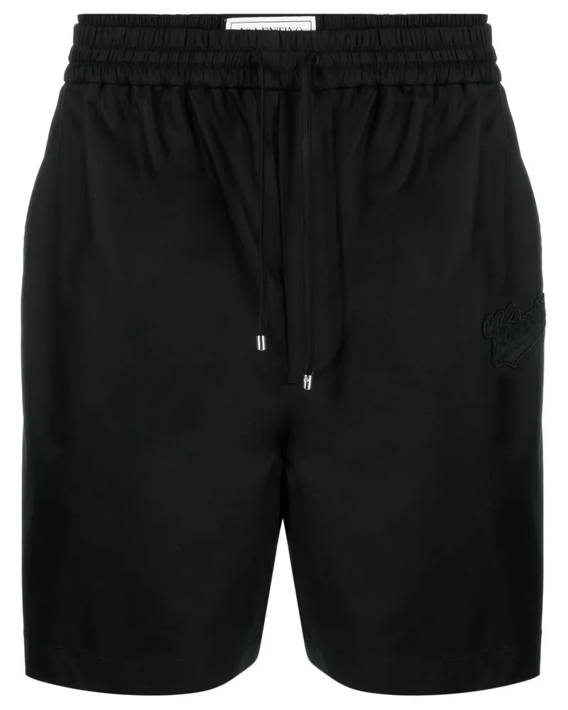 Valentino Garavani Shorts mit Kordelzug - Schwarz Schwarz