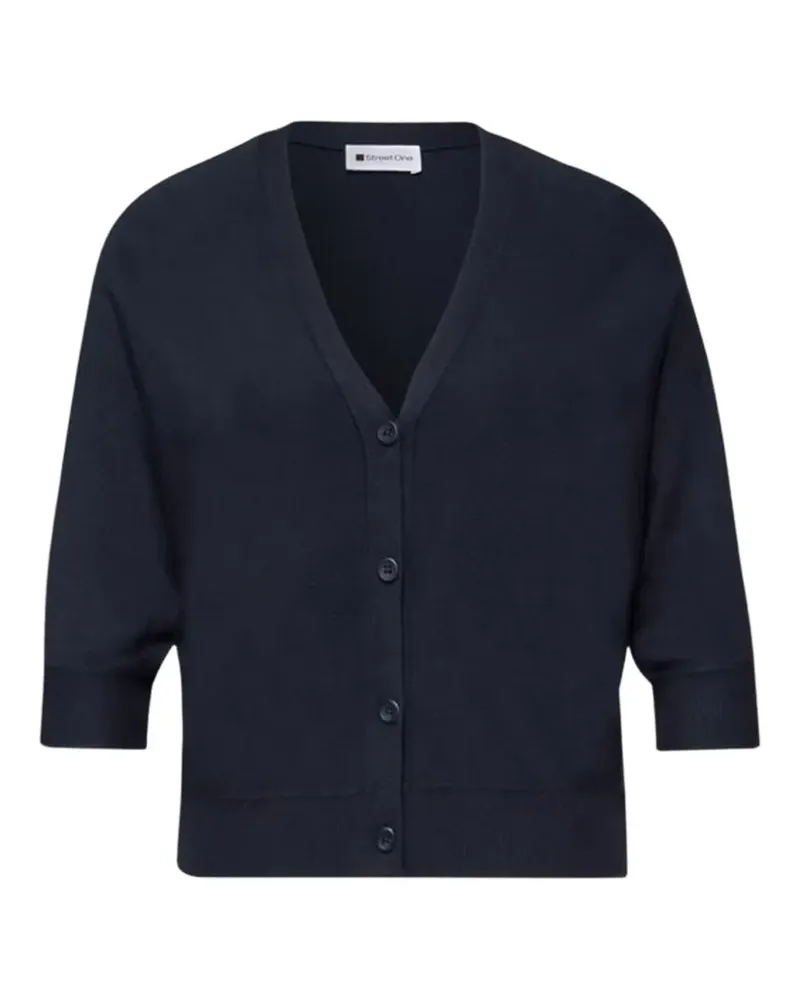 Street One V-neck cardigan - Blau Blau