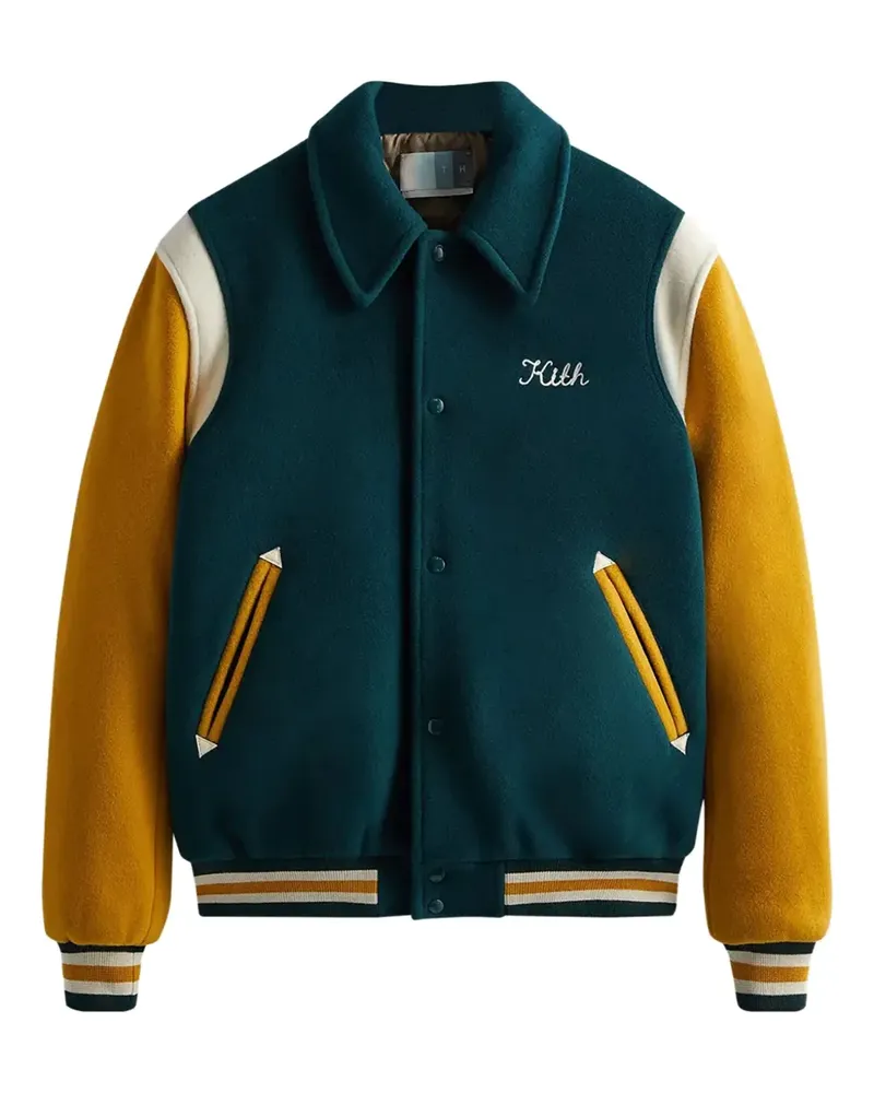 KITH Wolljacke mit Pegasus-Stickerei - Grün Grün