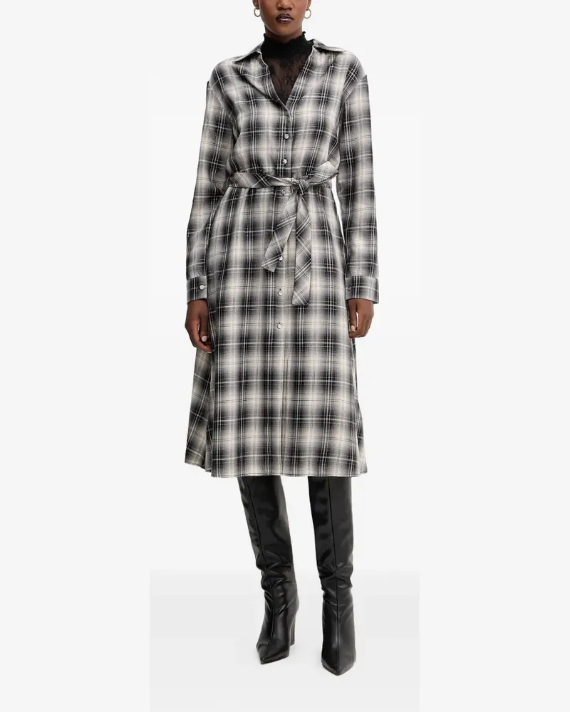 Liu Jo Kleid mit Karomuster - Schwarz Schwarz