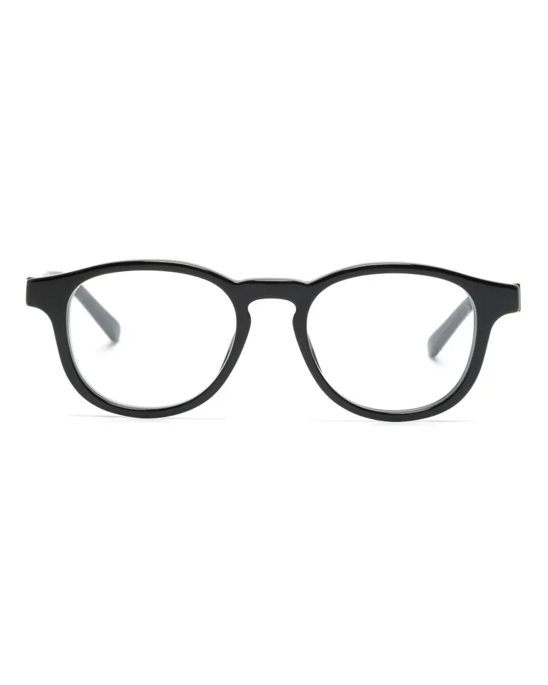 Gucci Brille mit rundem Gestell - Schwarz Schwarz