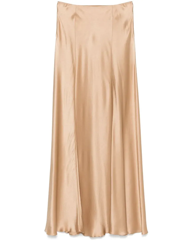 Alberta Ferretti Rock aus Satin - Braun Braun