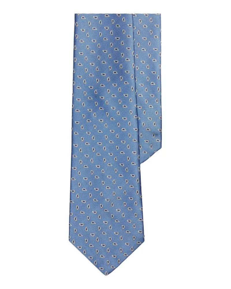 Ralph Lauren neat silk tie - Blau Blau