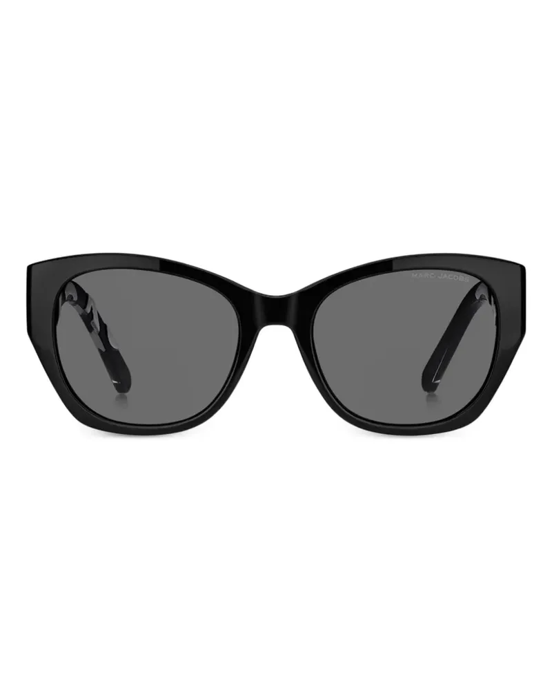 Marc Jacobs logo-print cat-eye sunglasses - Schwarz Schwarz