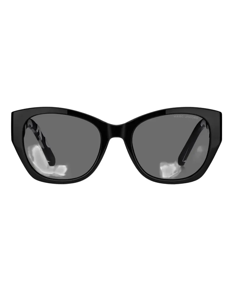 Marc Jacobs logo-print cat-eye sunglasses - Schwarz Schwarz
