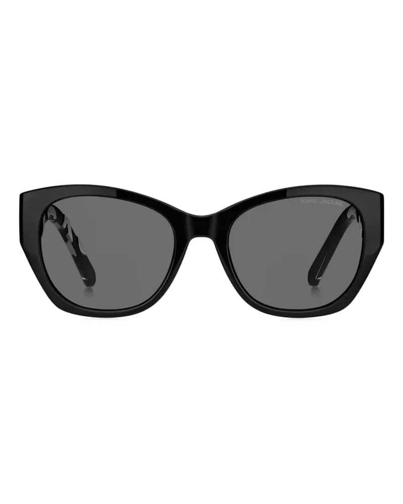 Marc Jacobs logo-print cat-eye sunglasses - Schwarz Schwarz