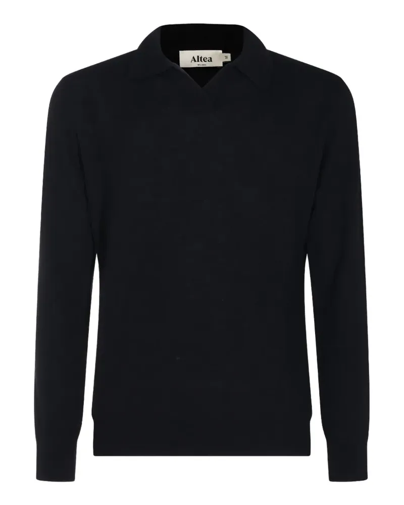 Altea Pullover mit Spreizkragen - Blau Blau