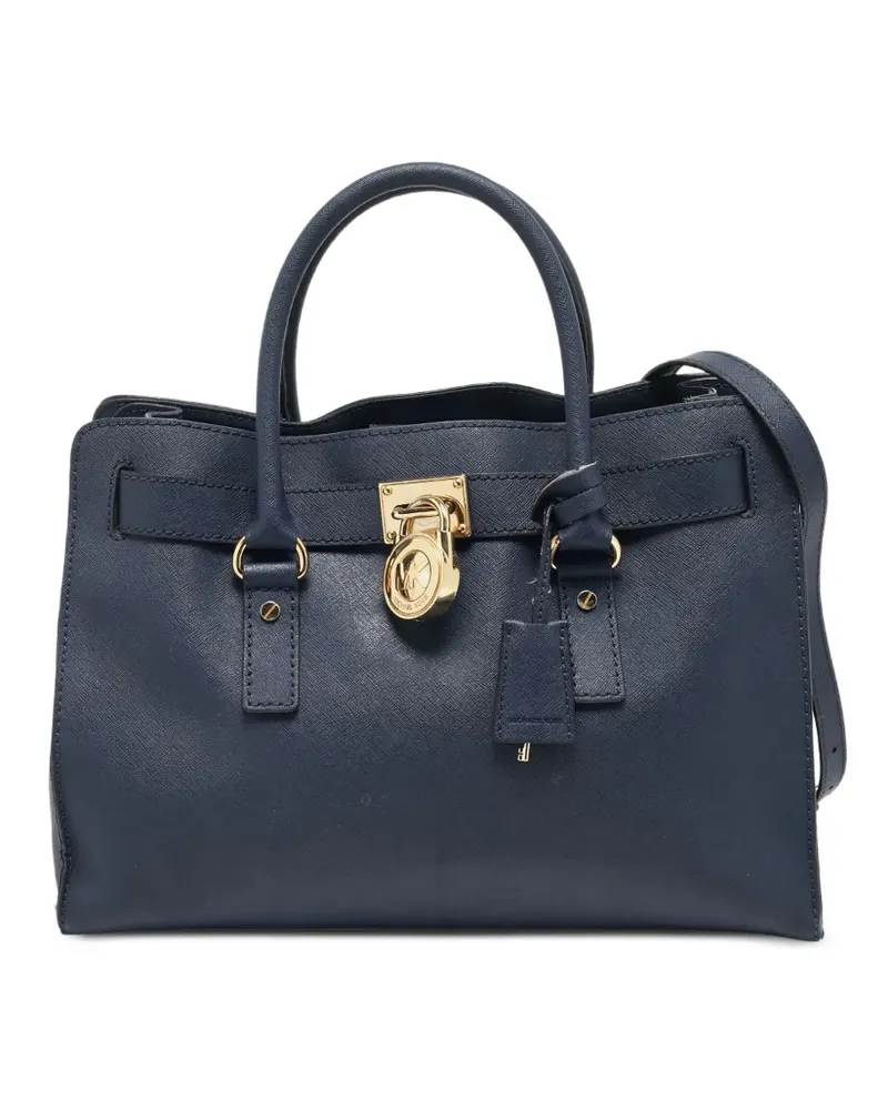 Michael Kors Pre-owned strukturierte Hamilton Tote Bag - Blau Blau