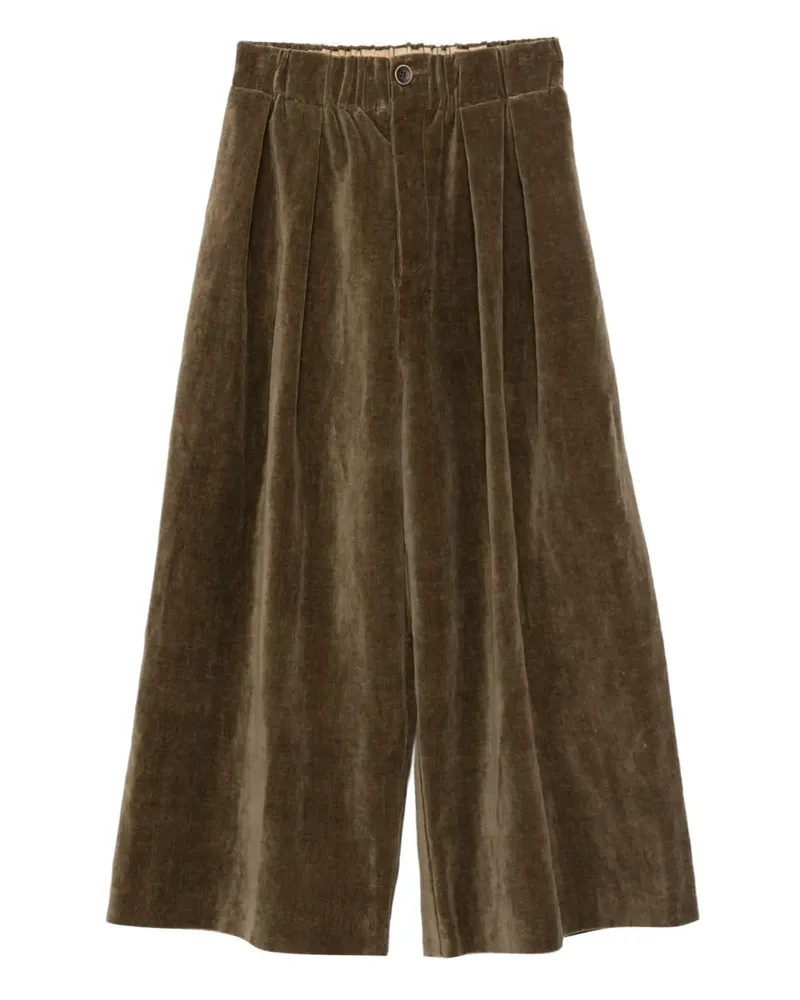 Uma Wang Cropped-Hose mit weitem Bein - UW240 MUSTARD Uw240