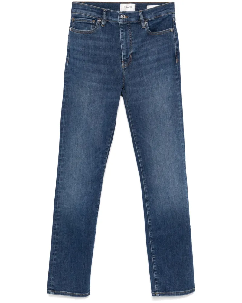Frame Denim Le High Straight Long Jeans - Blau Blau
