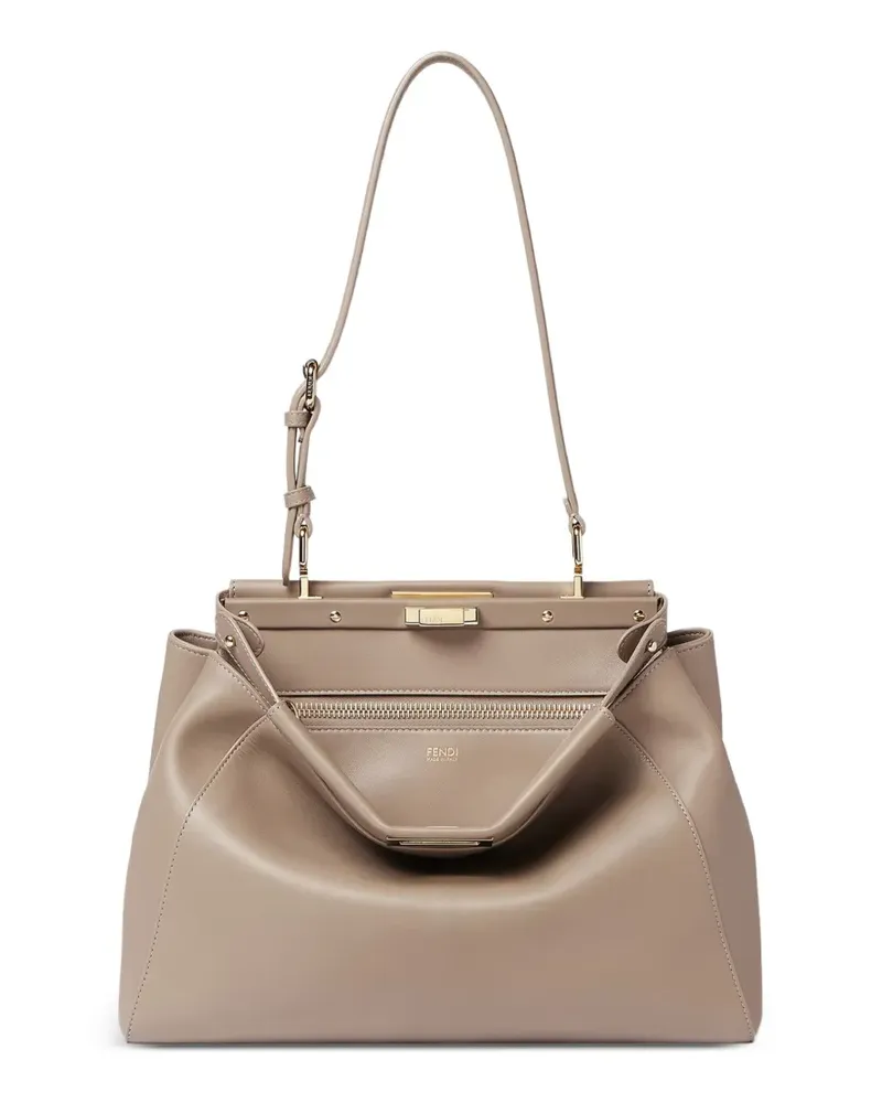 Fendi Peekaboo Handtasche - Nude Nude