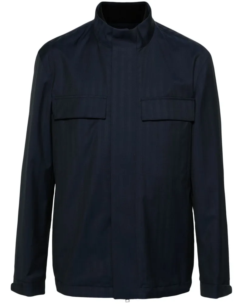 Ermenegildo Zegna Jacke mit Reißverschluss - Blau Blau