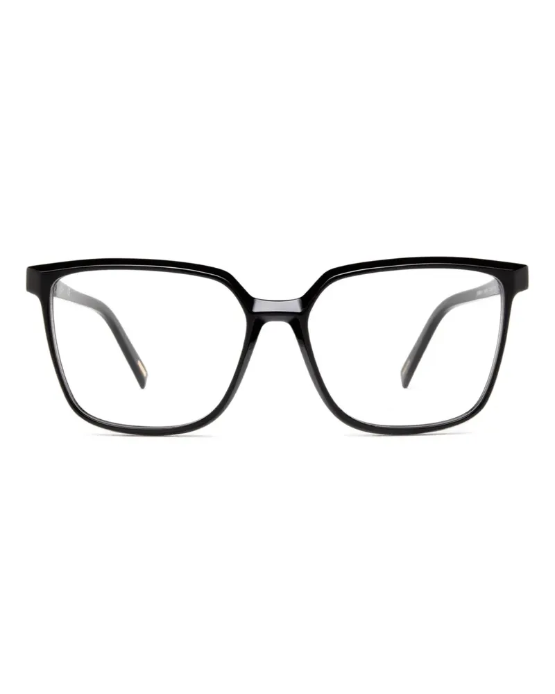 Police Brille mit eckigem Gestell - Schwarz Schwarz