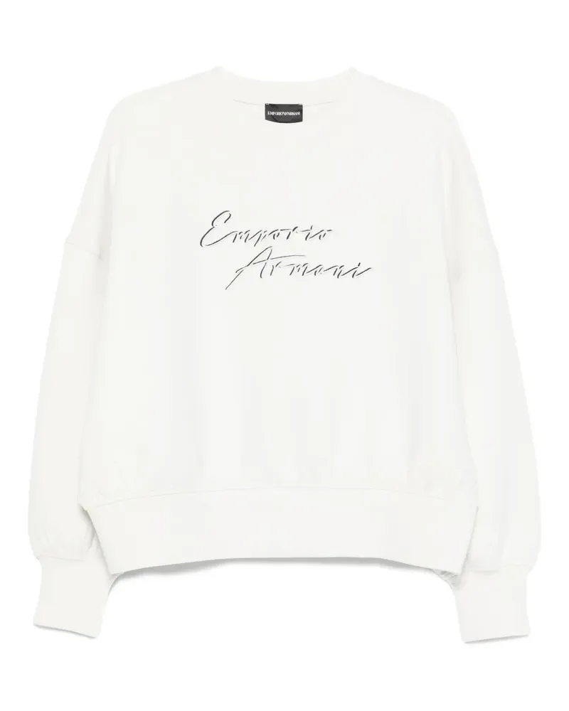 Emporio Armani Sweatshirt mit Logo - Nude Nude