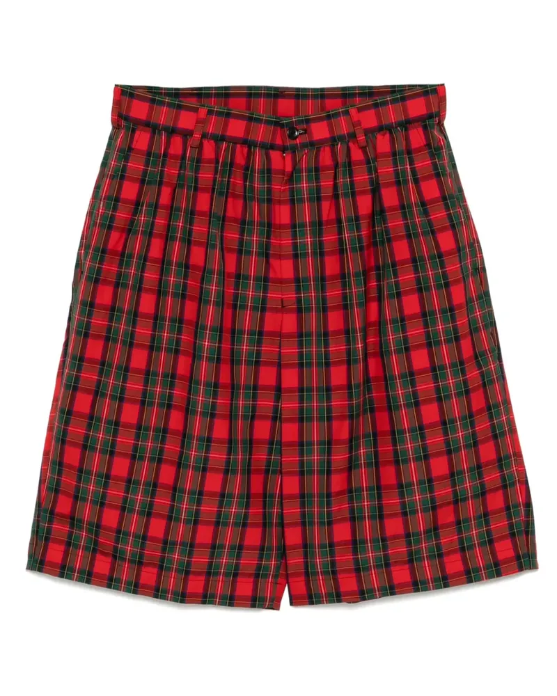 Comme des Garçons Karierte Shorts - Rot Rot