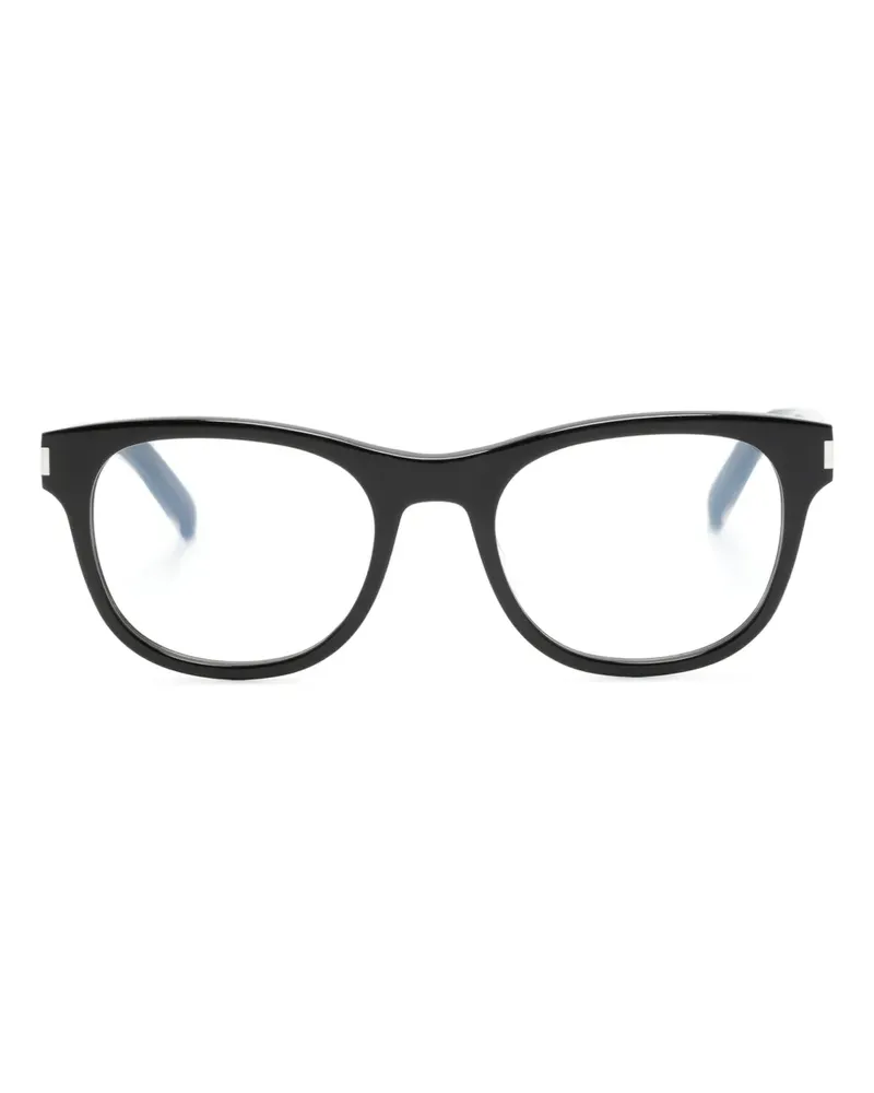 Saint Laurent Brille mit ovalem Gestell - Schwarz Schwarz