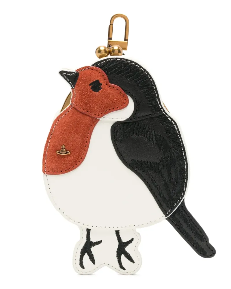 Vivienne Westwood Robin Frame Portemonnaie mit Spangenverschluss - Weiß Weiß