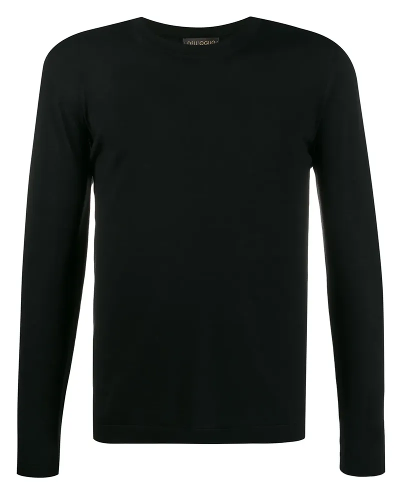 Dell'oglio Pullover in Colour-Block-Optik - Schwarz Schwarz