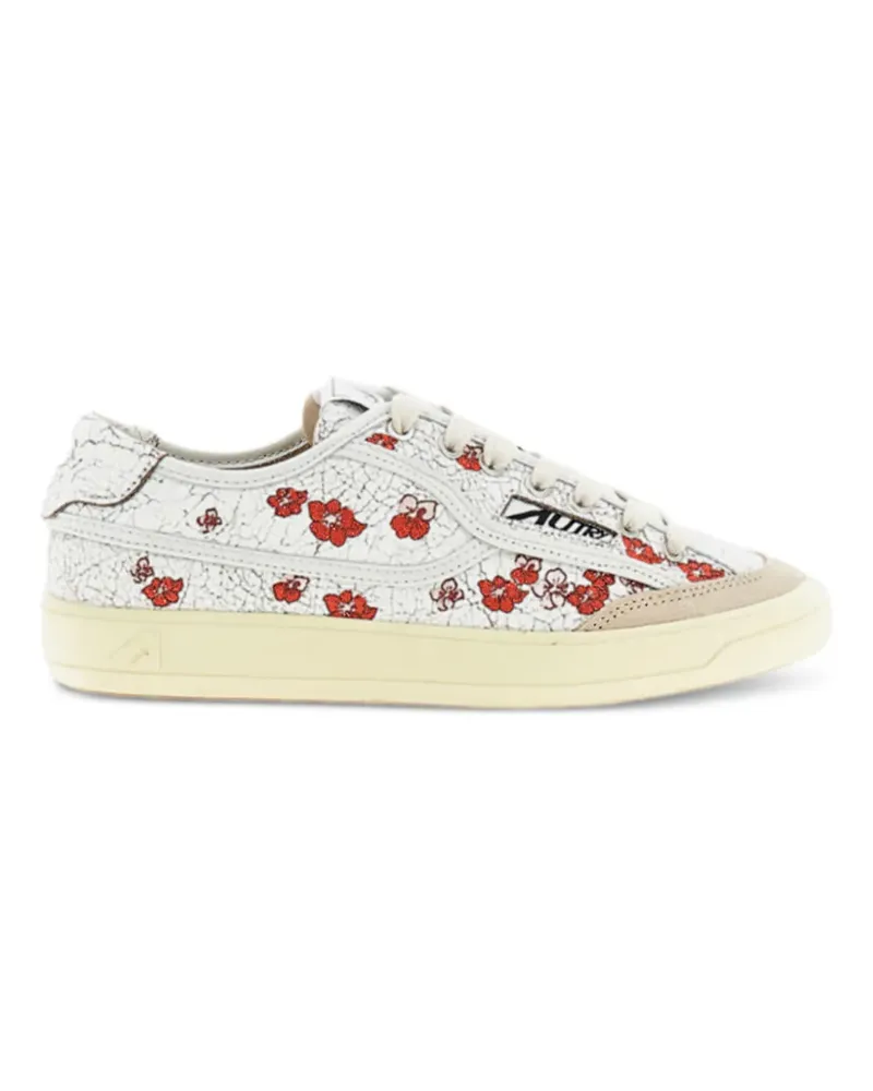 AUTRY Sneakers mit Blumenprint - Weiß Weiß