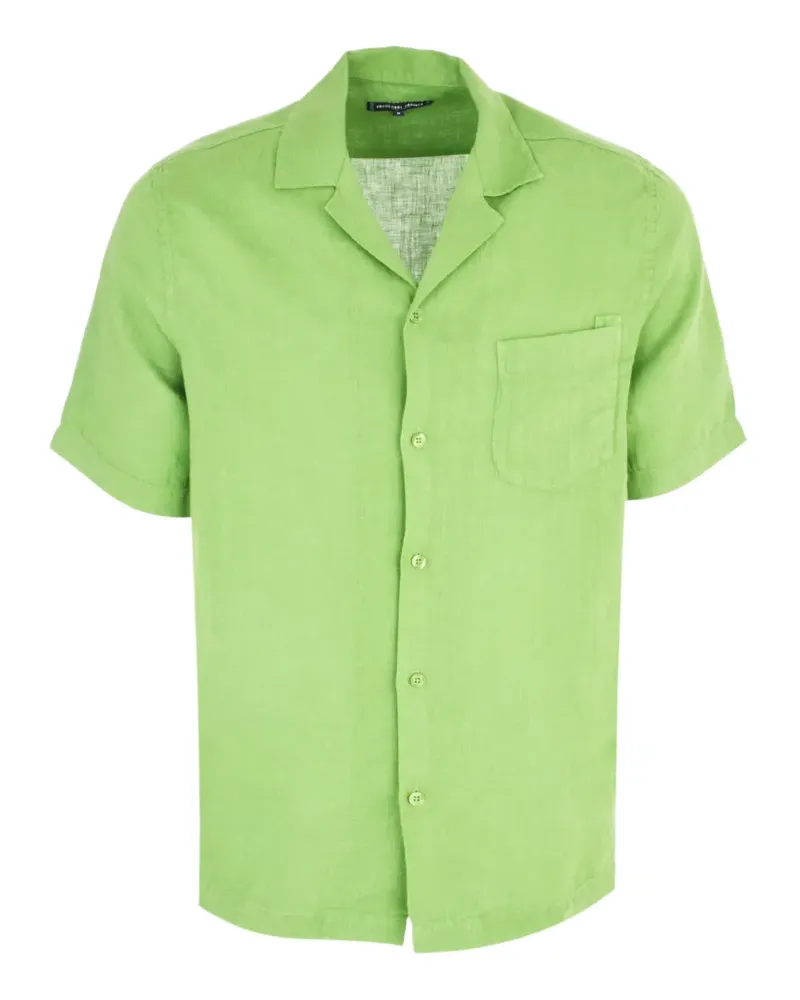Frescobol Carioca Kurzärmeliges Angelo Hemd mit Brusttasche - Grün Grün