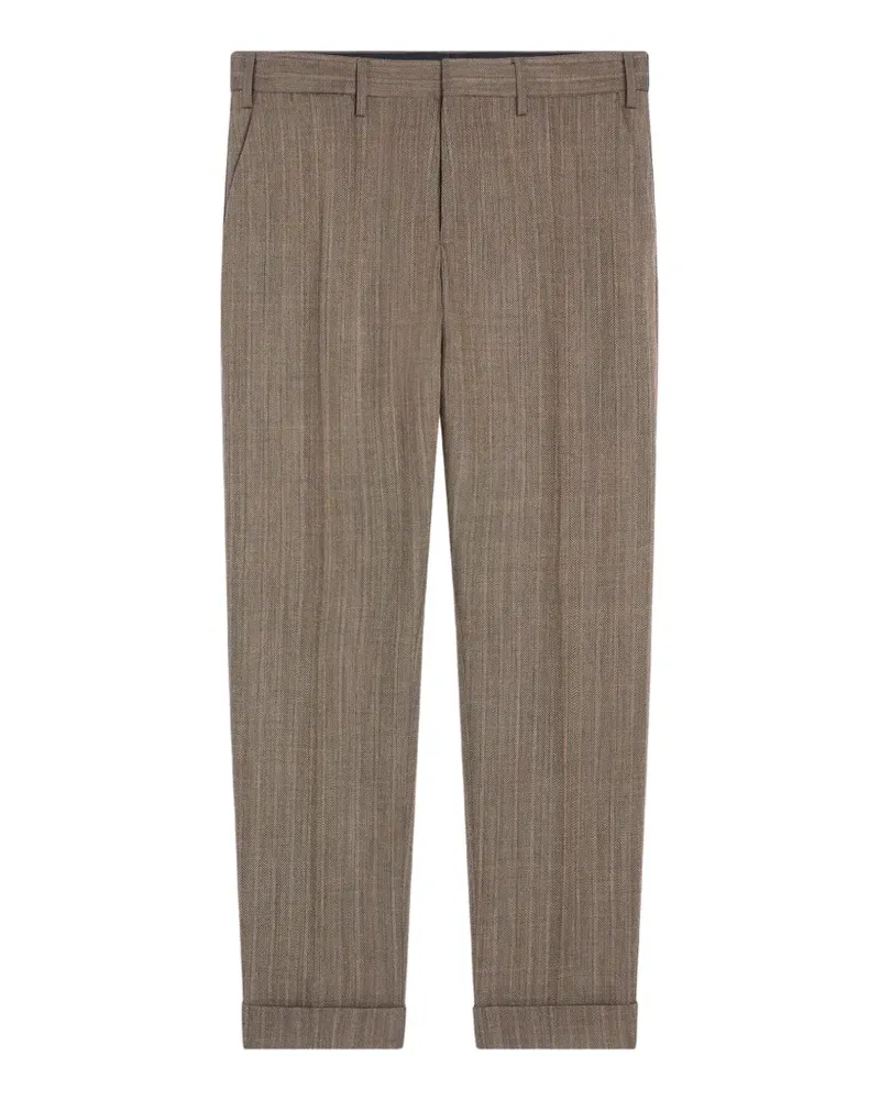 Dries van Noten Hose mit Umschlag - Grau Grau