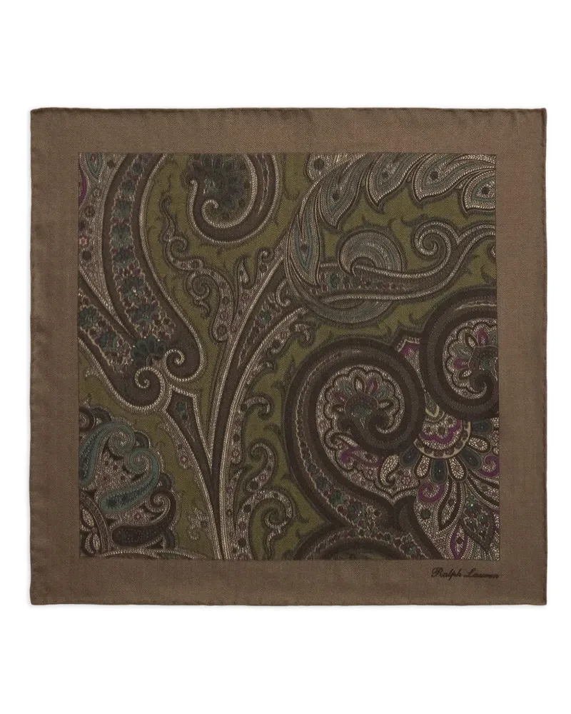 Ralph Lauren Schal mit Paisleymuster - Grün Grün