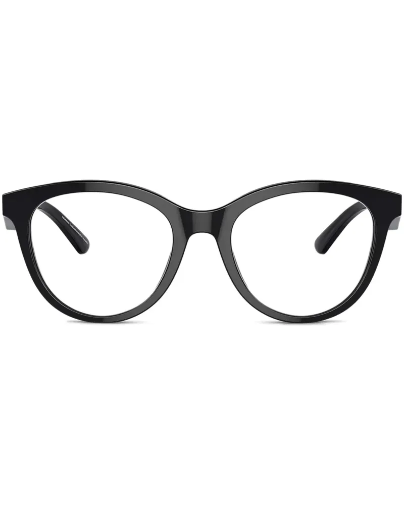 Emporio Armani Brille im Panto-Design - Schwarz Schwarz