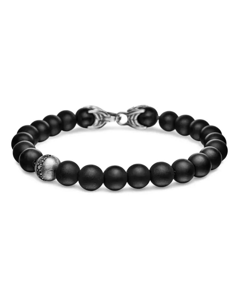 David Yurman Spiritual Beads Armband aus Sterlingsilber 8mm Silber