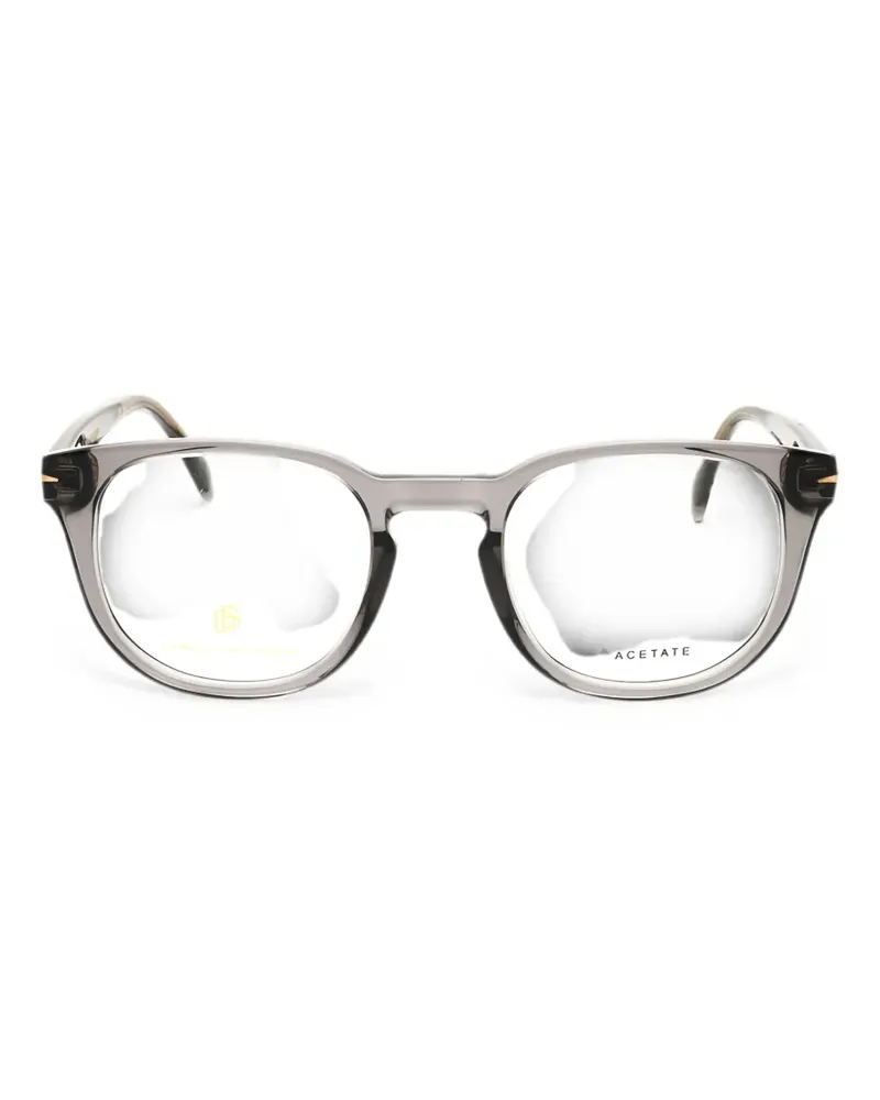 EYEWEAR by DAVID BECKHAM Brille mit eckigem Gestell - Grau Grau