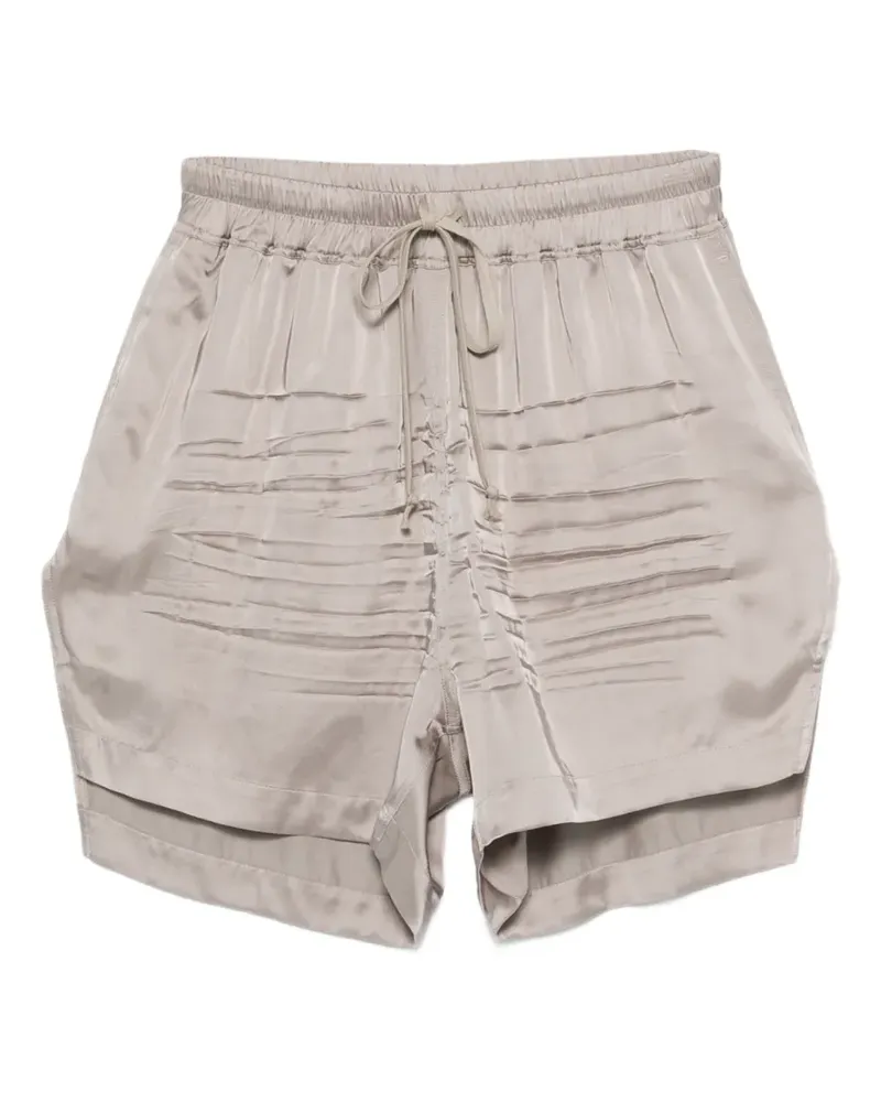 Rick Owens pleated drawstring shorts - Grau Grau
