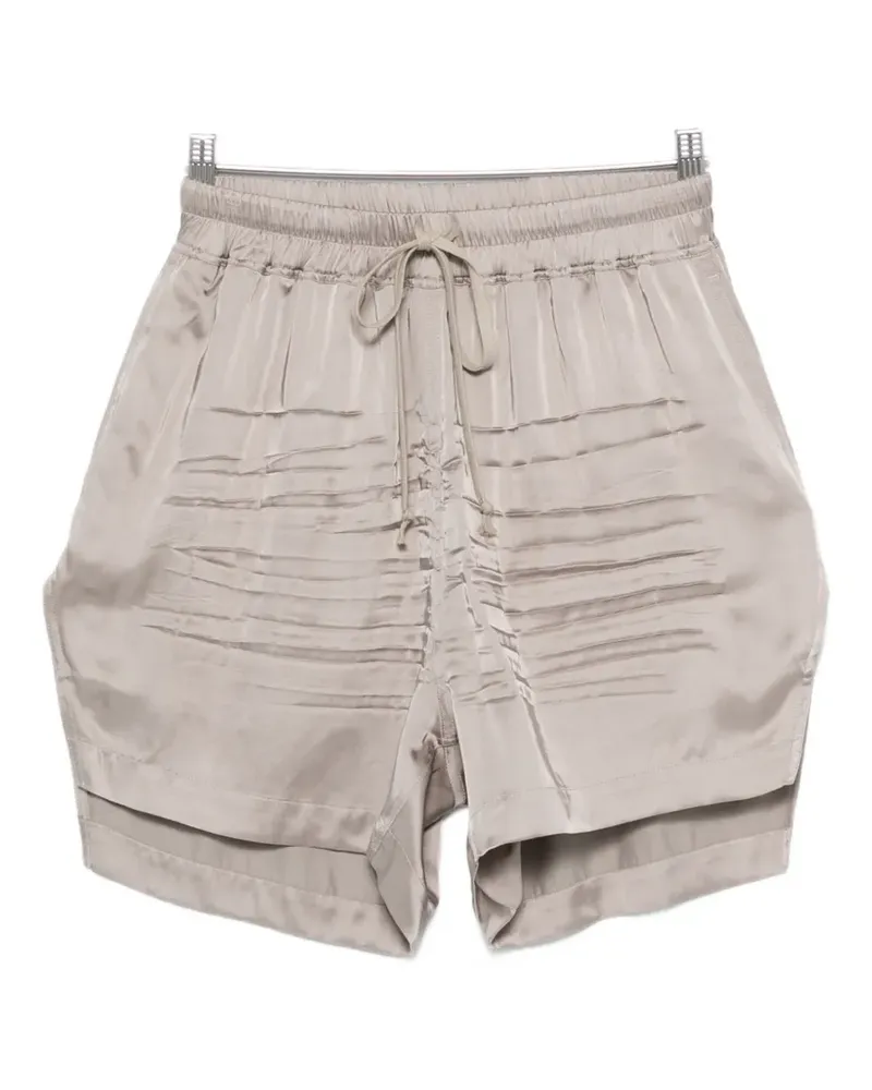Rick Owens pleated drawstring shorts - Grau Grau