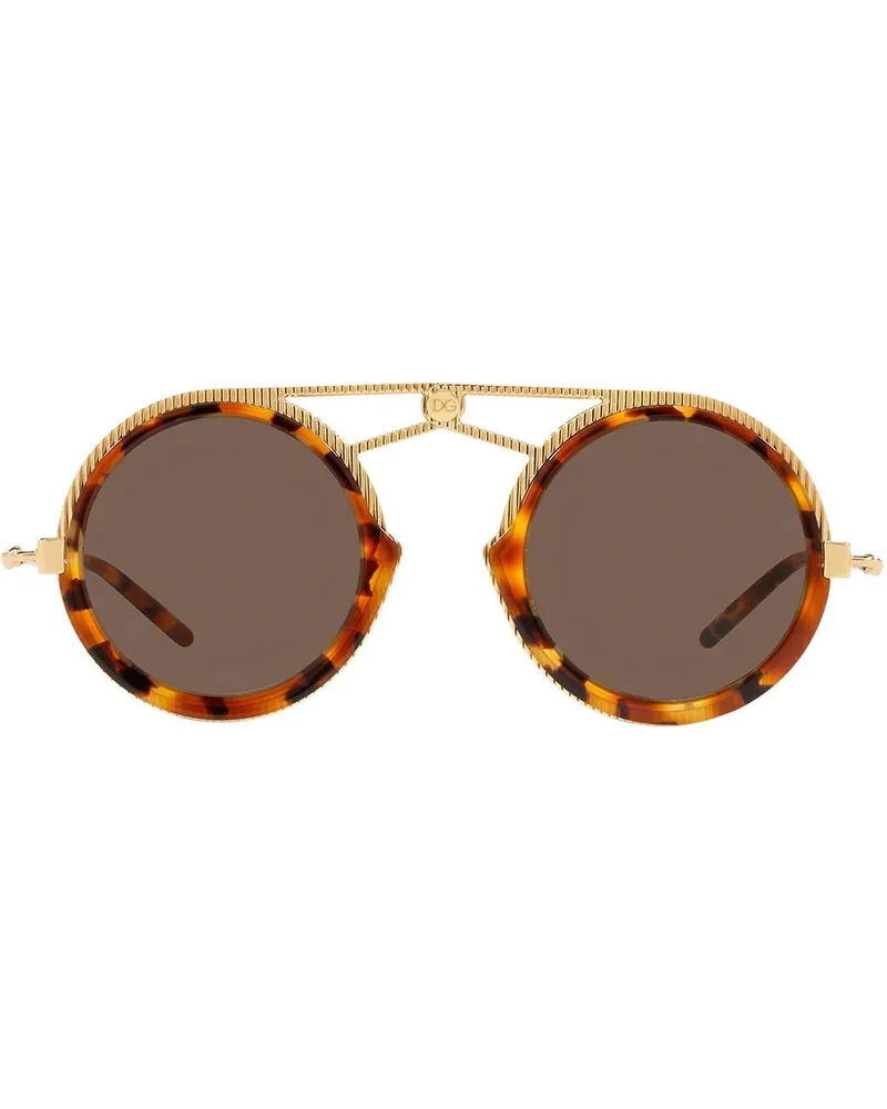 Dolce & Gabbana Pilotenbrille in Schildpattoptik - Braun Braun